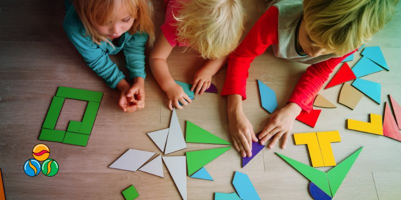 An imahe of Different creative marble run math activities.