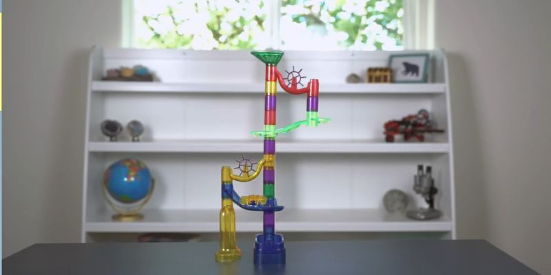 An image of Emerge in educational activities with marble run kits