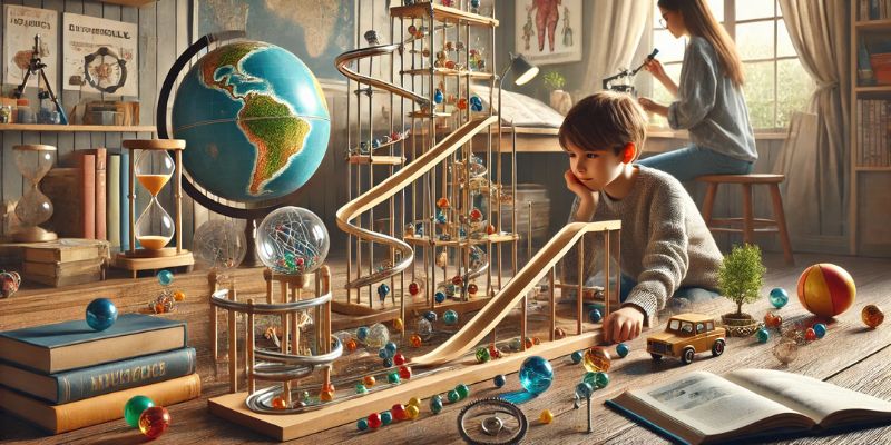 An image of Marble runs for homeschooling offers extensive benefits