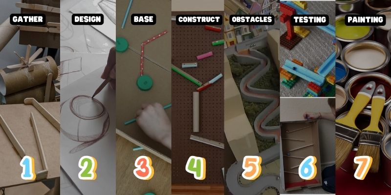 An image of Step-by-step guide to build your first DIY marble race track