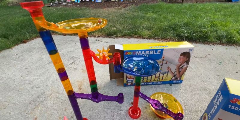 An image of Playing and learning activities with marble run