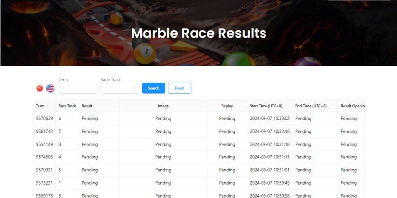 An image of the perfect marble racing experience only at Marble Magic