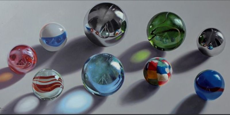 An image of Marbles size matters