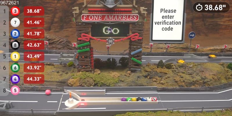 An image of Construction zone finish line