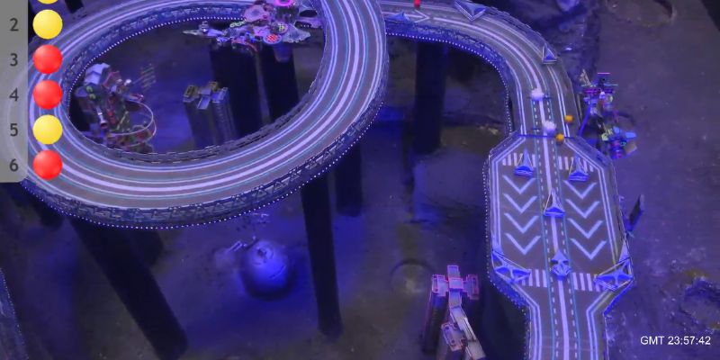 An image of Track 13 nexus cluster obstable